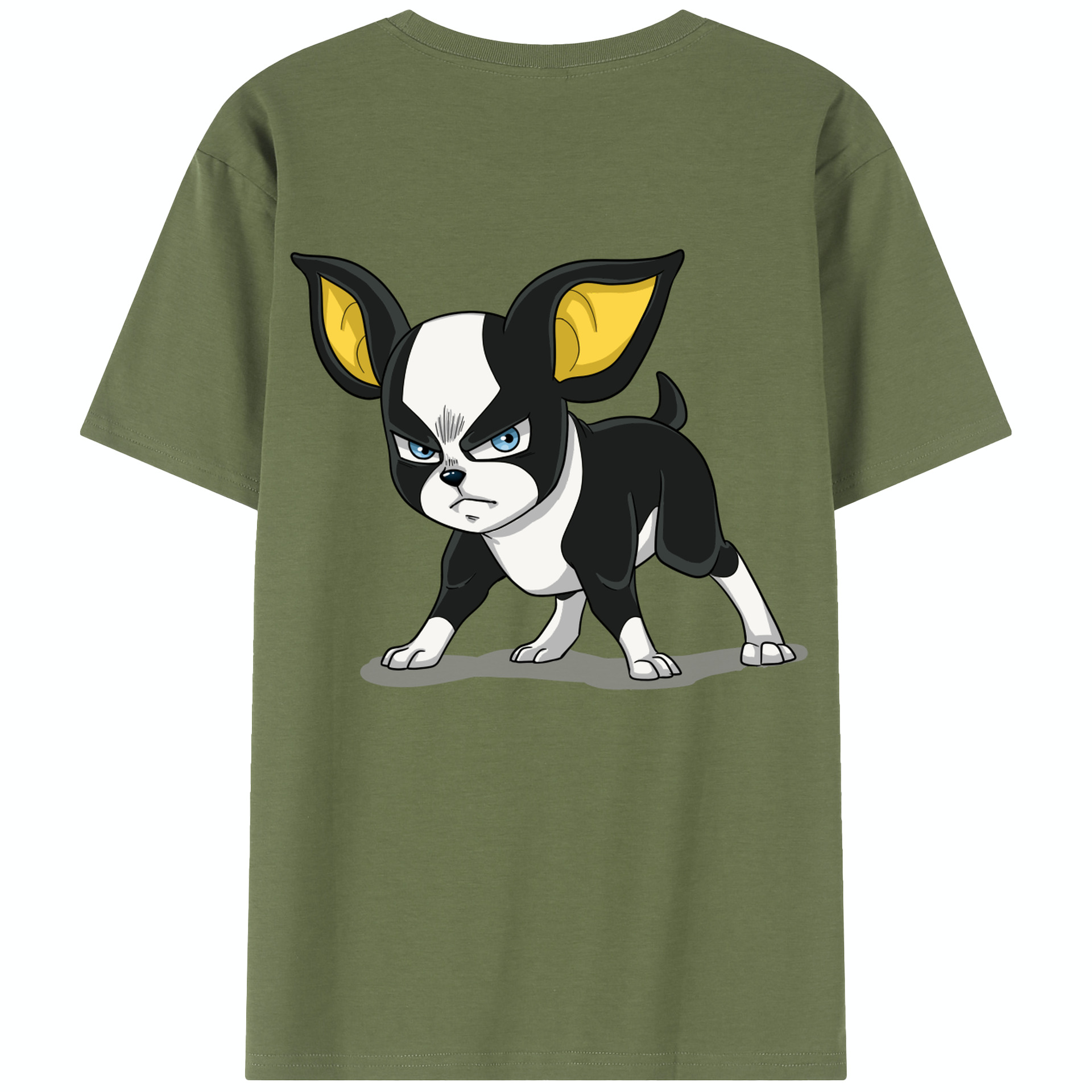 （画像用） ジョジョの奇妙な冒険 イギー JoJo's Bizarre Adventure Iggy 綿100％半袖Tシャツ（背面プリント）